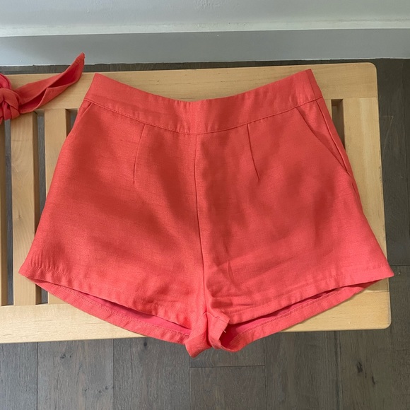 L’ATISTE Orange Strapless Top Short Set - Picture 8 of 8